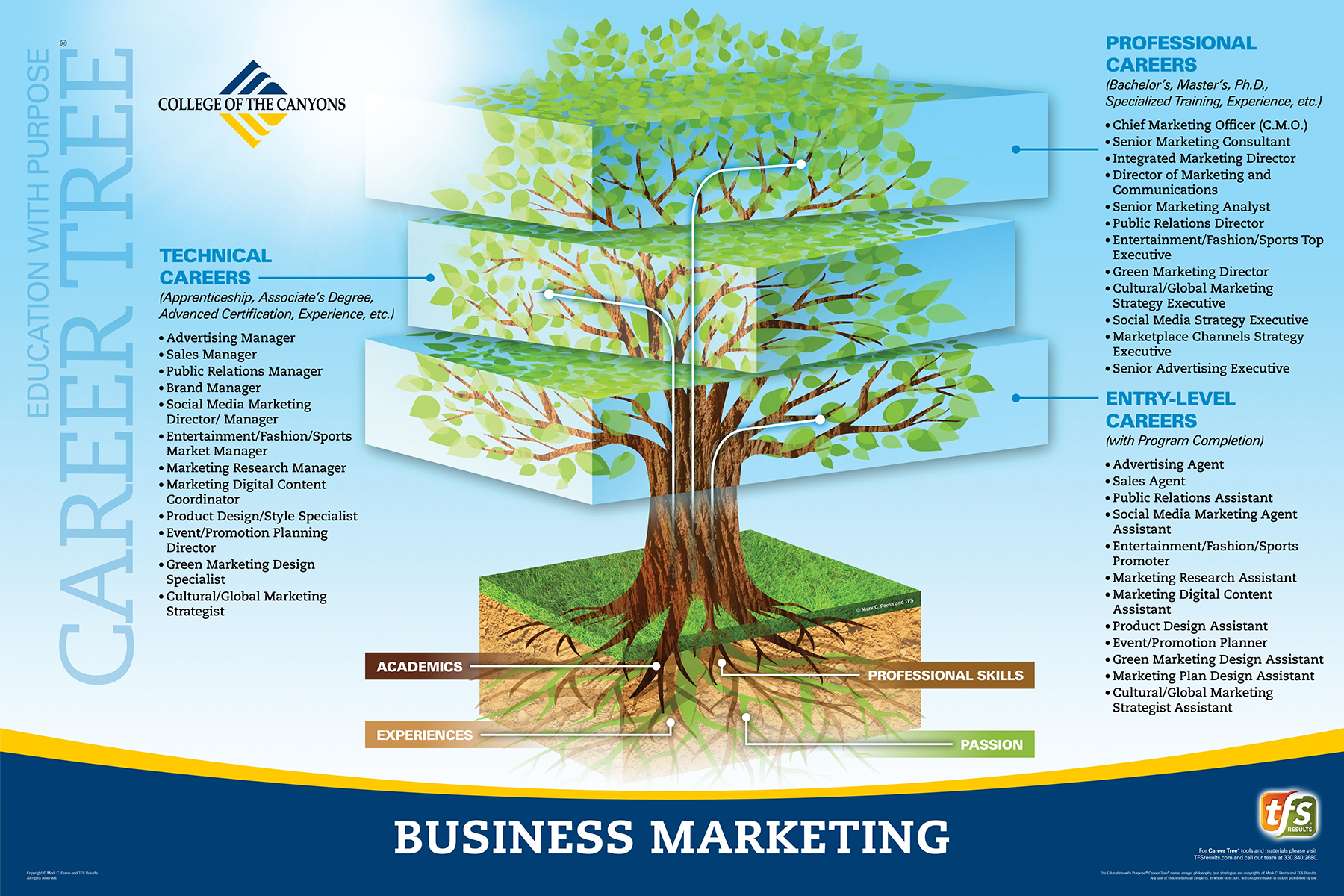 Career Tree Levels - Business Marketing