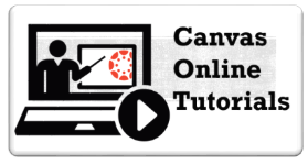 Canvas online tutorials button