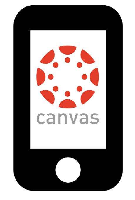 Cell phone with Canvas logo