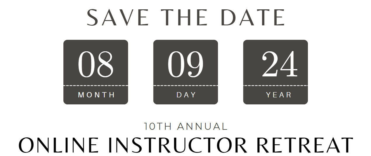 Save the Date for the 10th Annual College of the Canyons Online Instructor Retreat