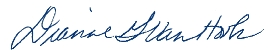 Dianne Van Hook Signature