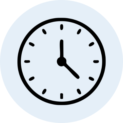Logo of an analog clock.