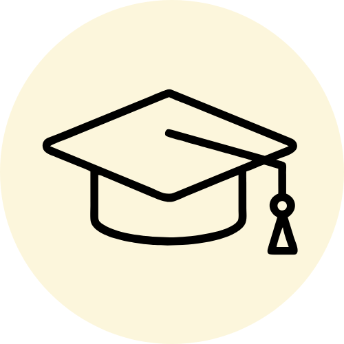 Logo of a graduation cap.