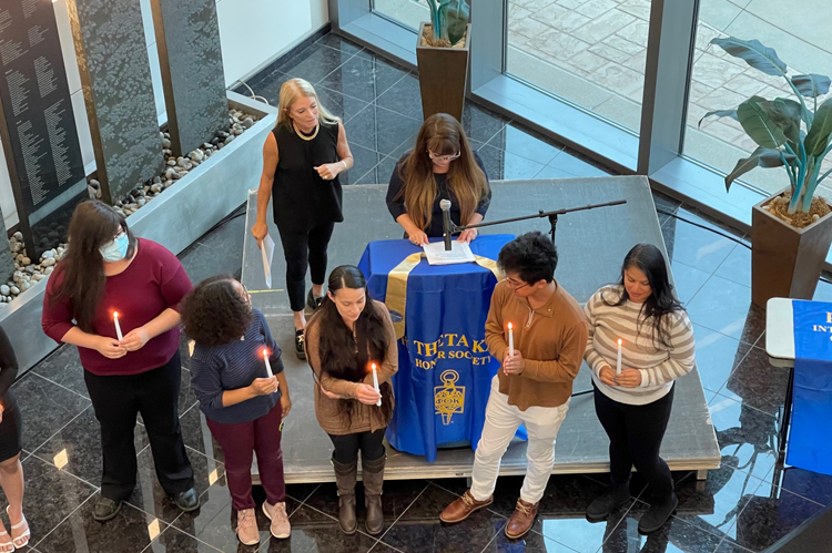 College of the Canyons Phi Theta Kappa graduating students.