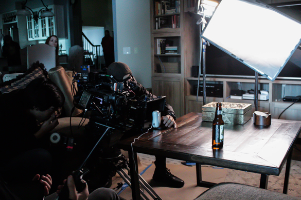 Film set for a commercial.