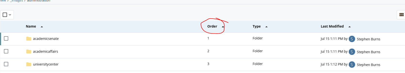 Order Button