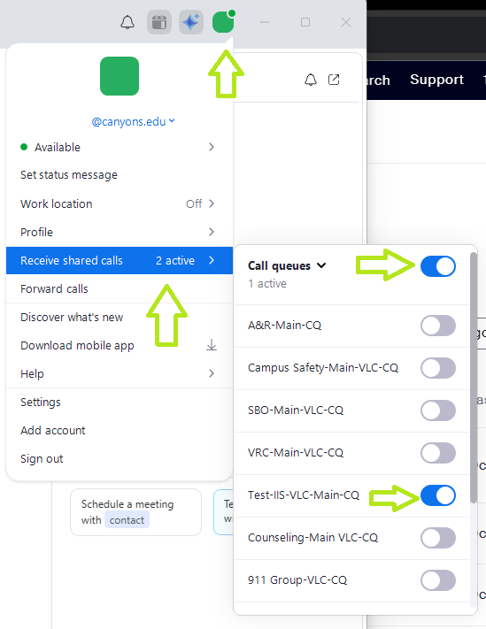 Switching Call Queue