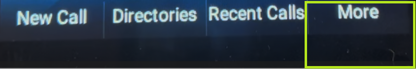 More button on phone