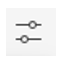 Image of 2 lines with a circle on each.