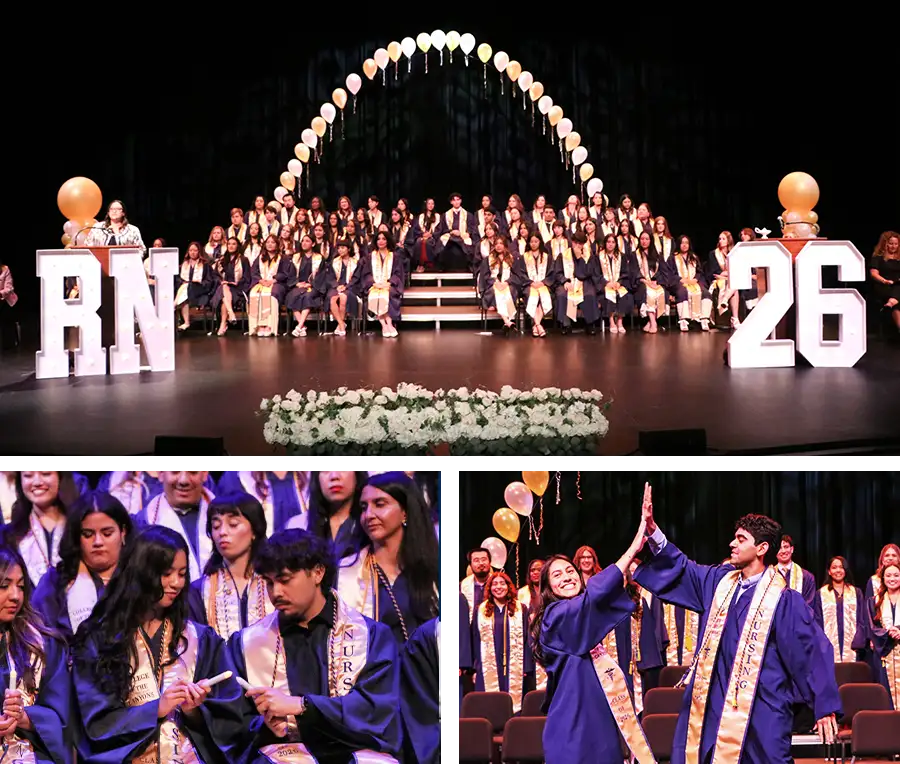 Registered Nursing Program students participate in pinning ceremony.