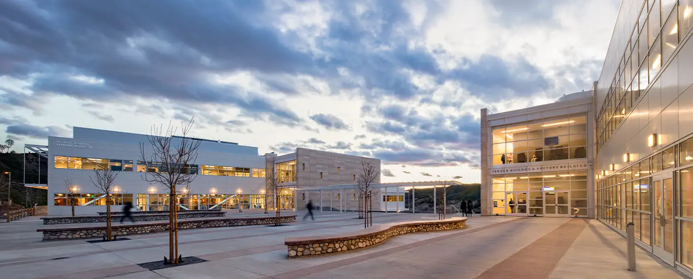 The Upper Courtyard at the Canyon Country campus.)