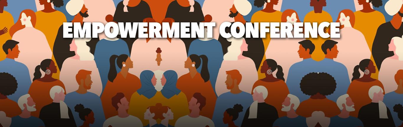 Empowerment Conference: Abstract illustration depicting group of diverse men and women.