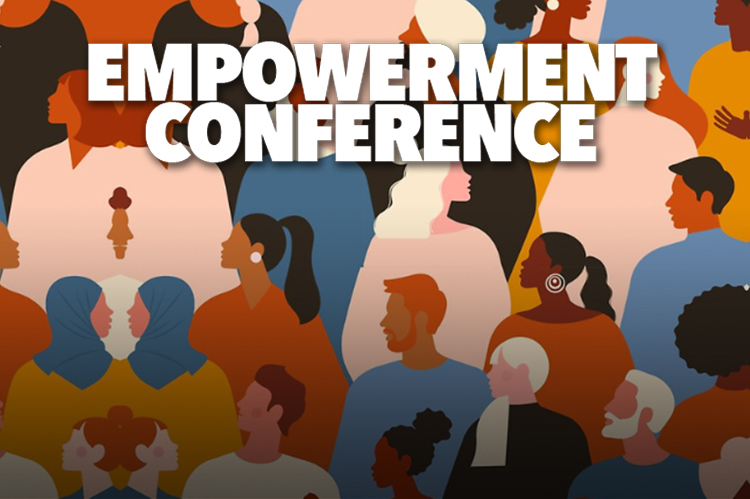 Empowerment Conference: Abstract illustration depicting group of diverse men and women.