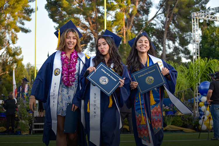 Graduates celebrate during the 2025 commencement ceremony.