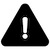 Exclamation point inside a triangle
