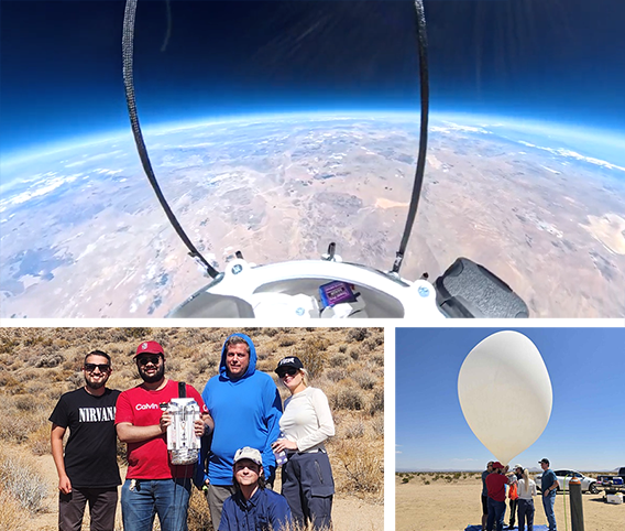 Physics Club Launches Experiment
