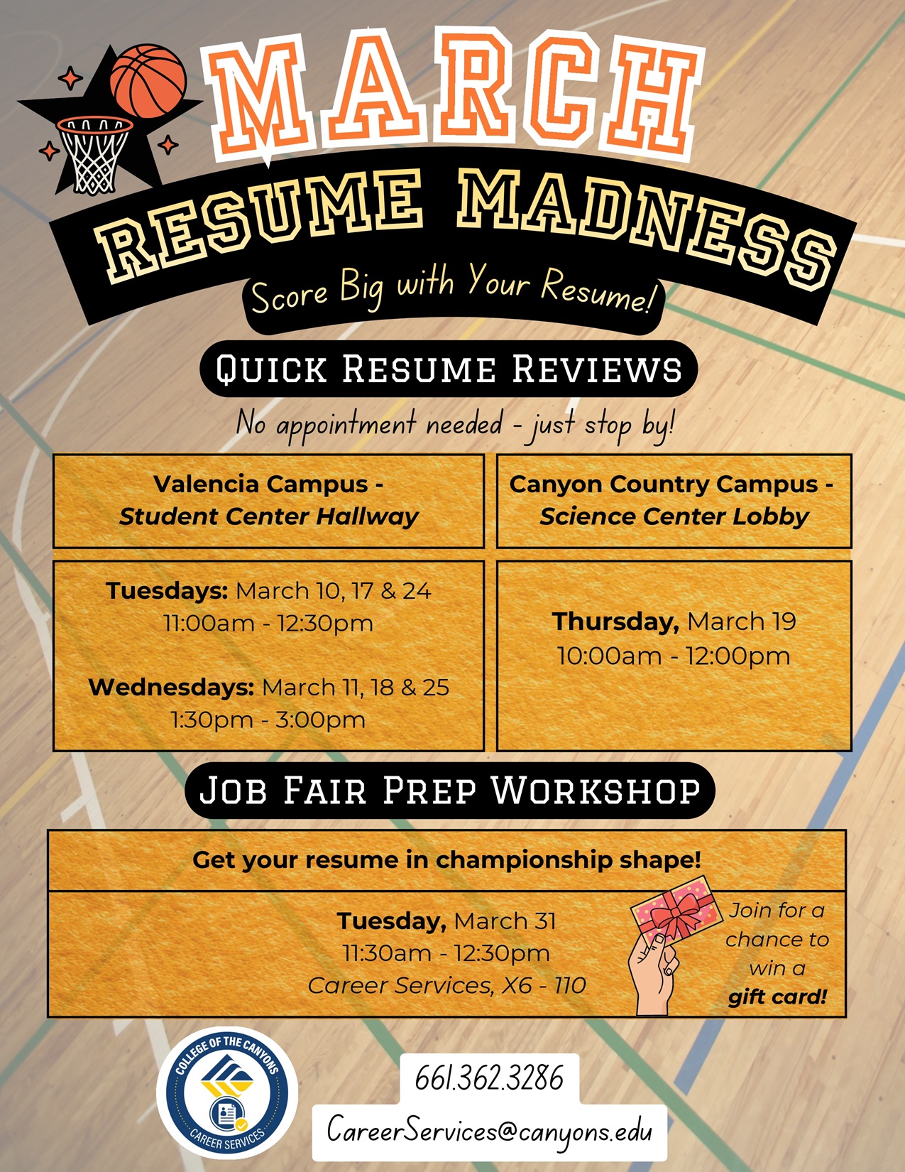 MARCH RESUME MADNESS