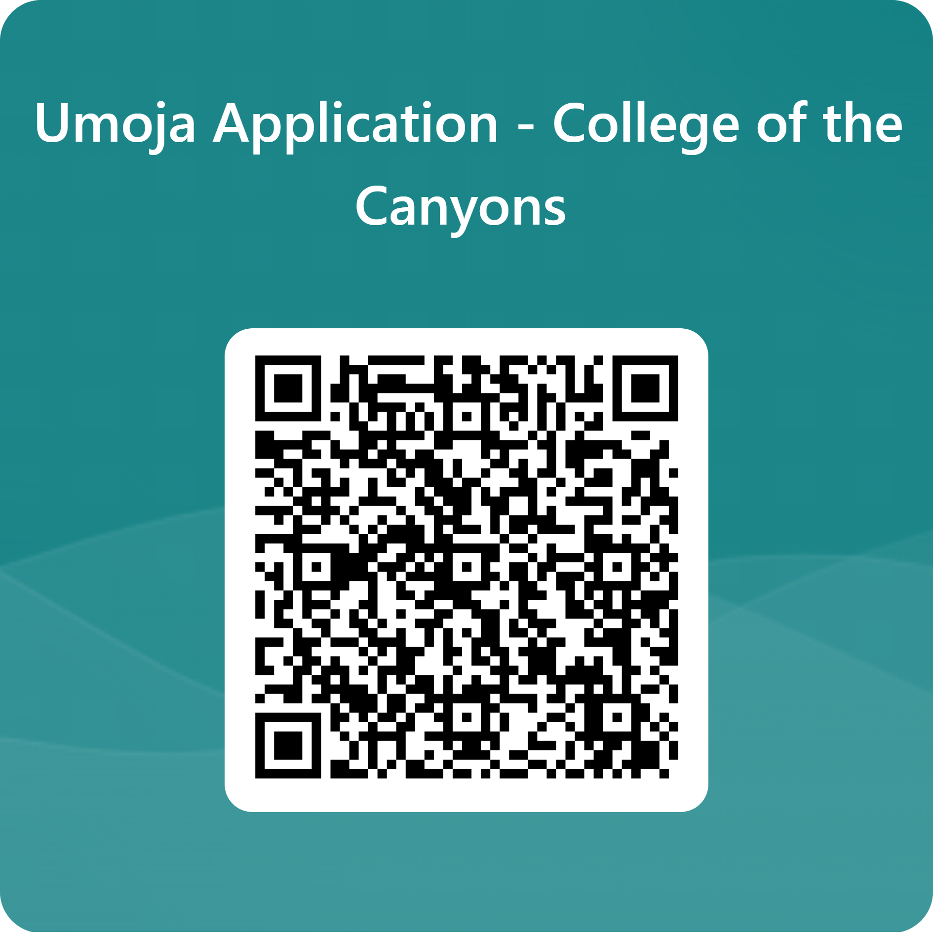Umoja Application - QR Code