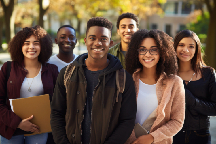 Umoja Community Home Page Image of Diverse Students