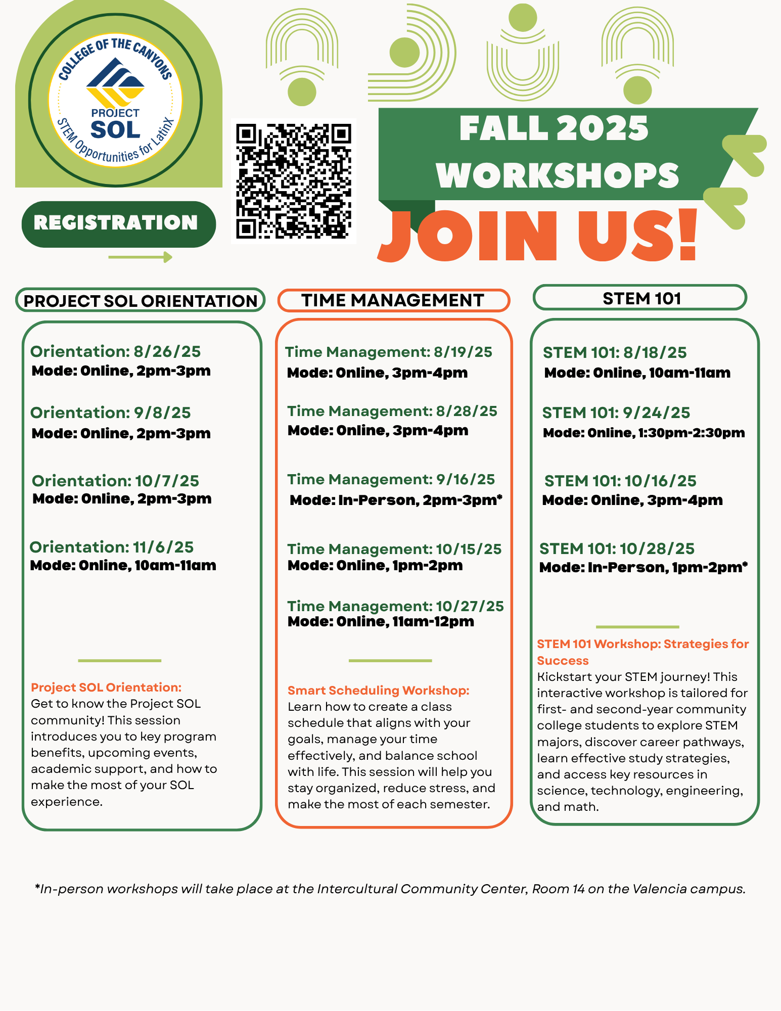 Fall Workshops Page 1