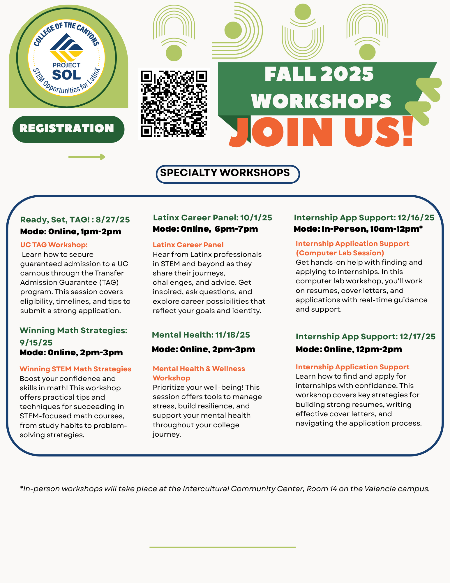 Fall Workshops Page 2