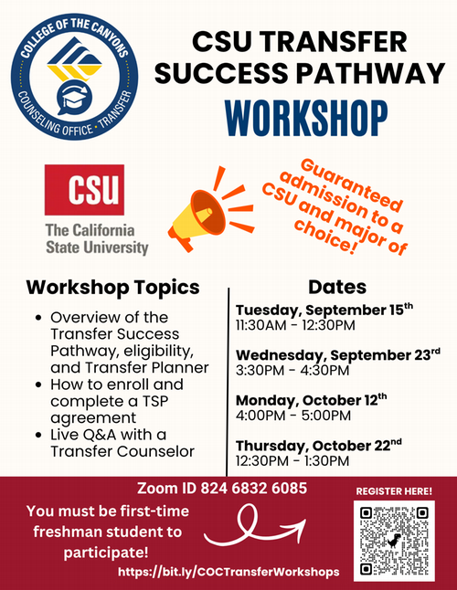 CSU TSP Workshops FA26
