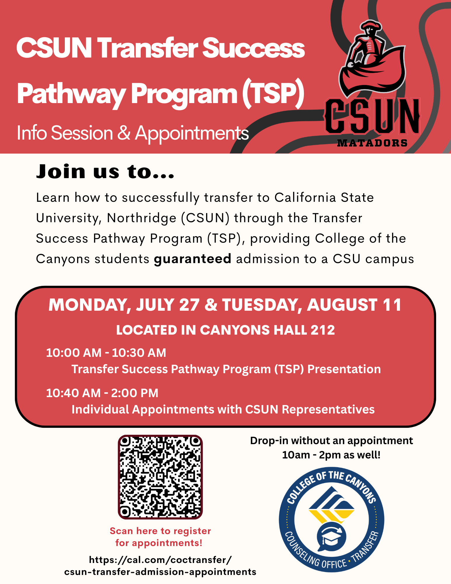 CSUN TSP Summer 2026