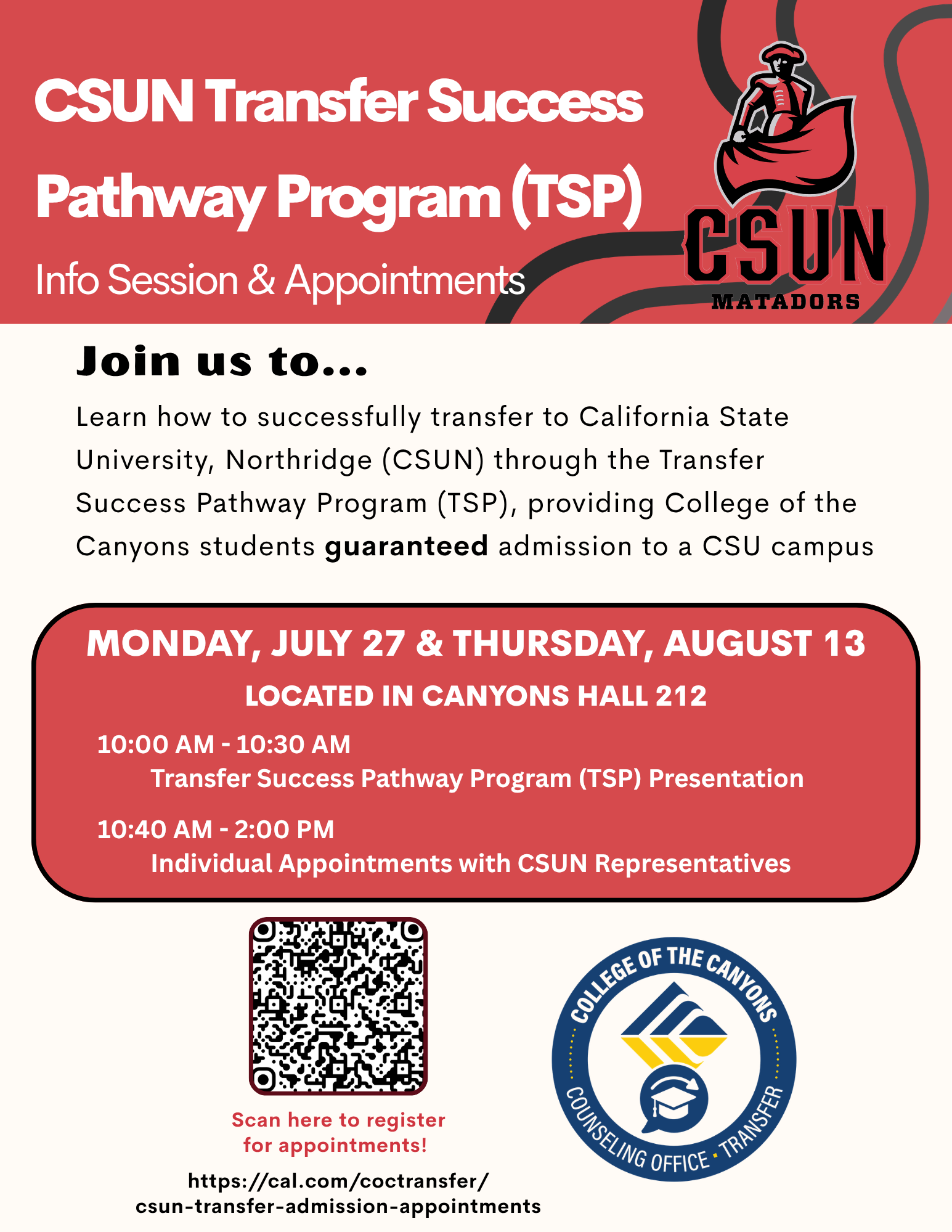 CSUN TSP Summer 2026