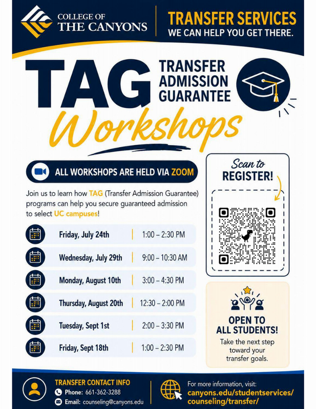 UC TAG Workshops FA26