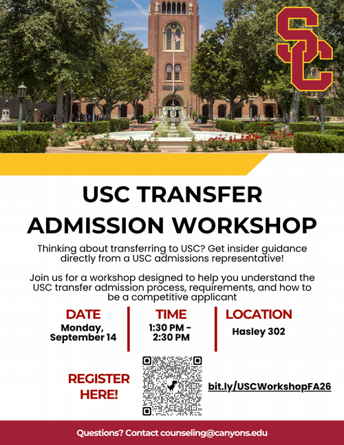 USC Admissions Flyer FA26