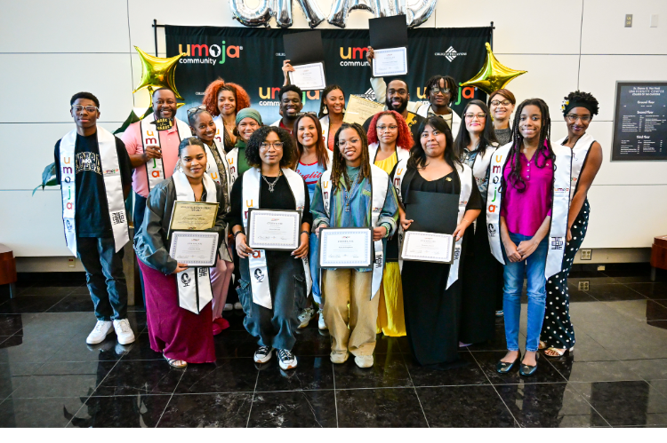 Umoja Community Home Page Image of Diverse Students