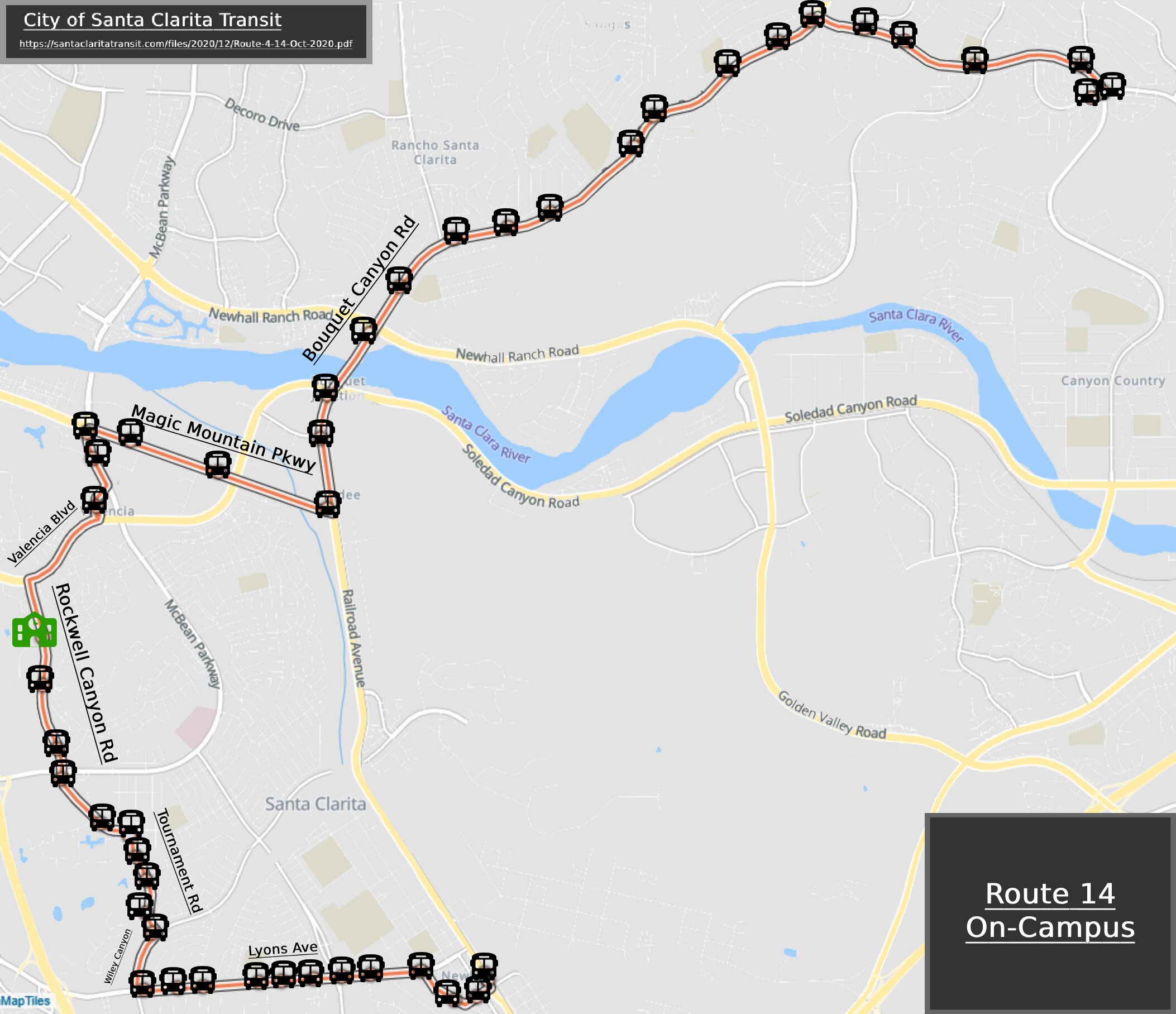 Bus Route for Route 14