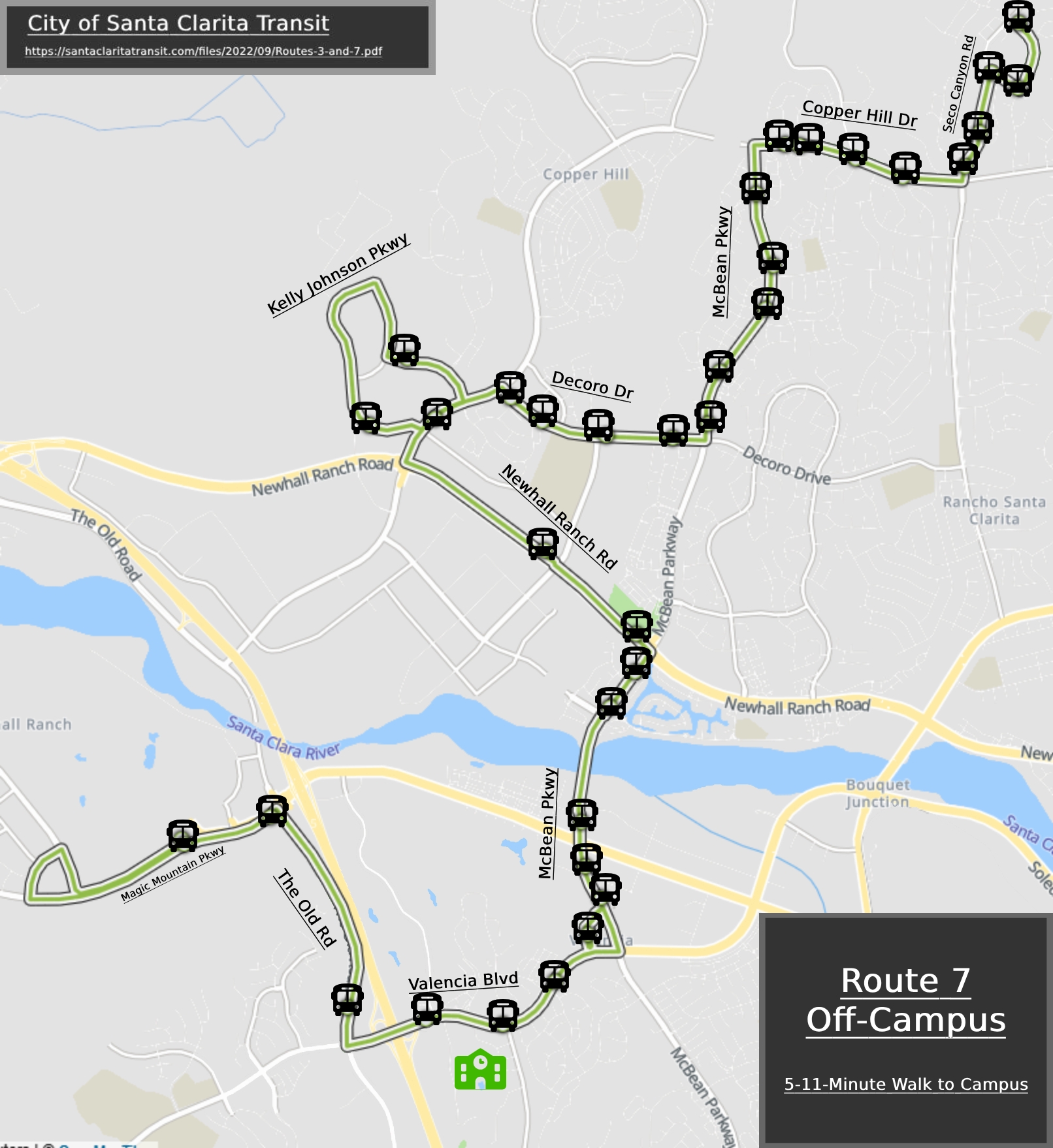 Bus Route for Route 7