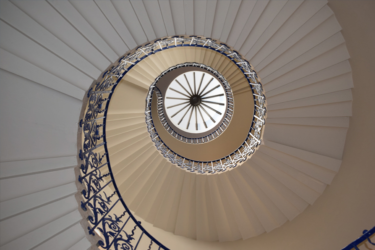 Spiral staircase.