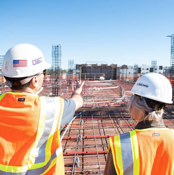 Construction of old building.