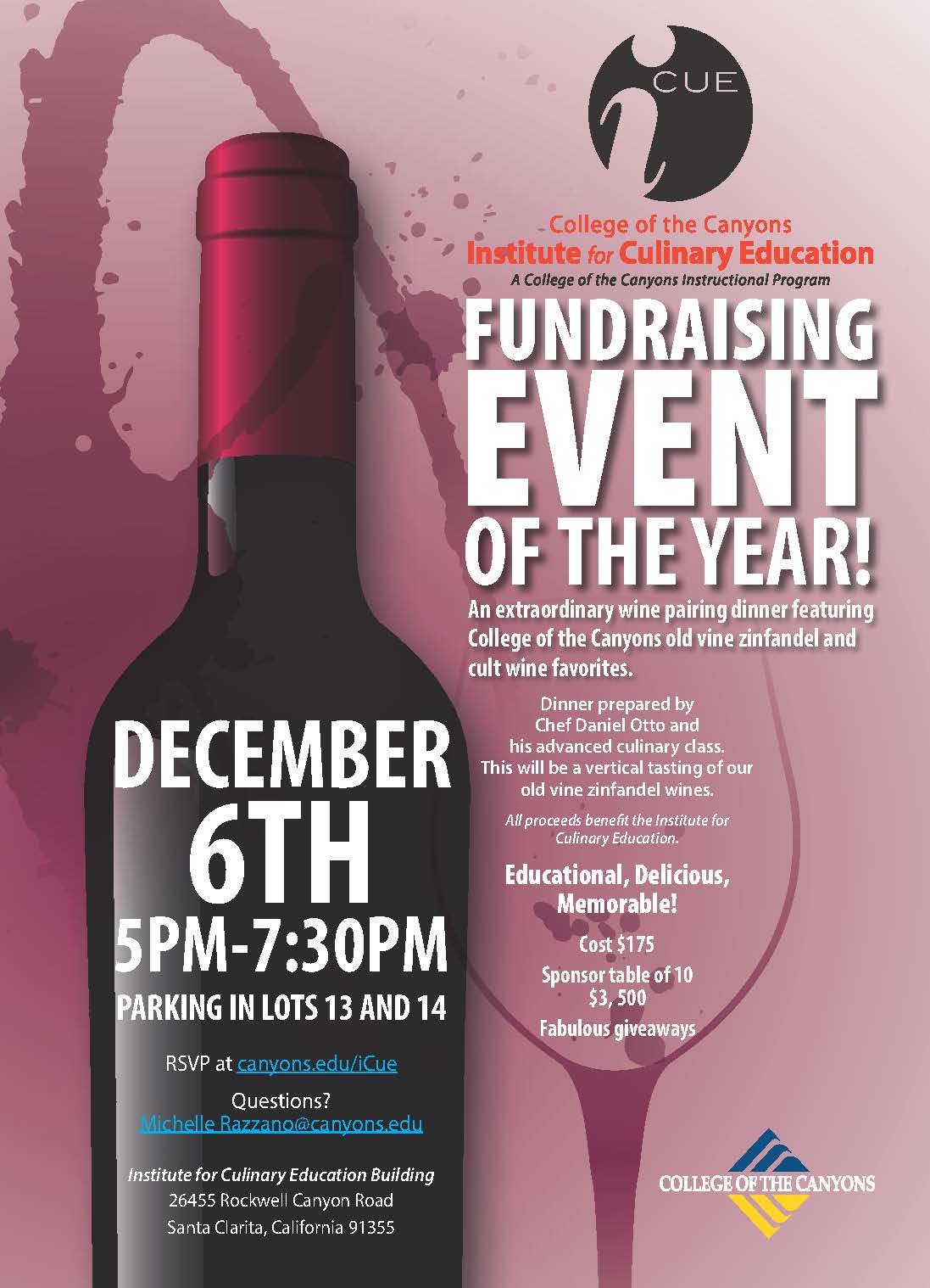 wine fundraising event