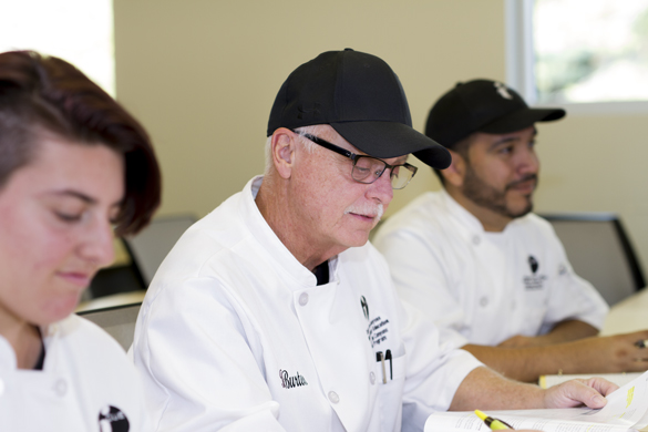 iCUE students studying culinary arts at College of the Canyons.  .