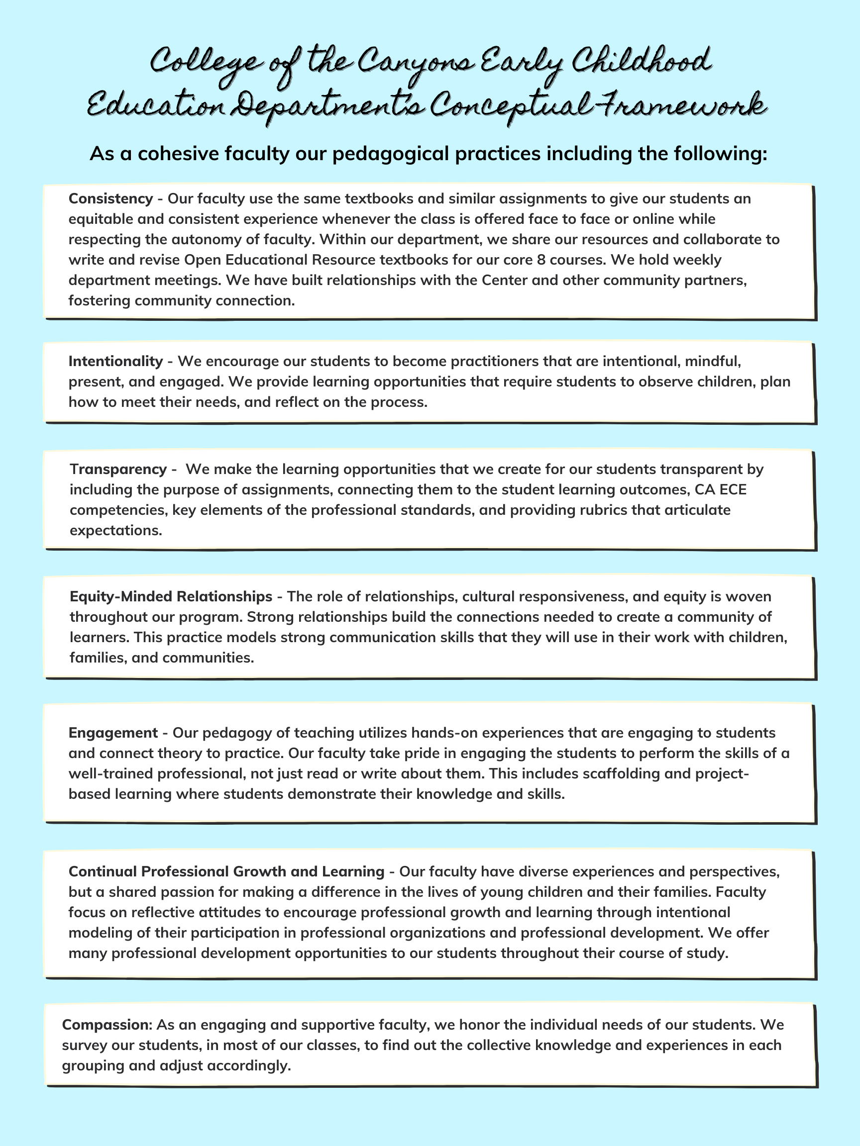 ECE Conceptual Framework