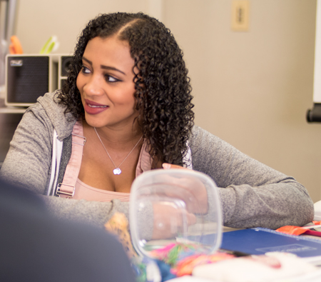 Student learning in classroom at Early Childhood Education.  