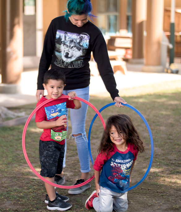 Children learning through playtime at Early Childhood Education class.  