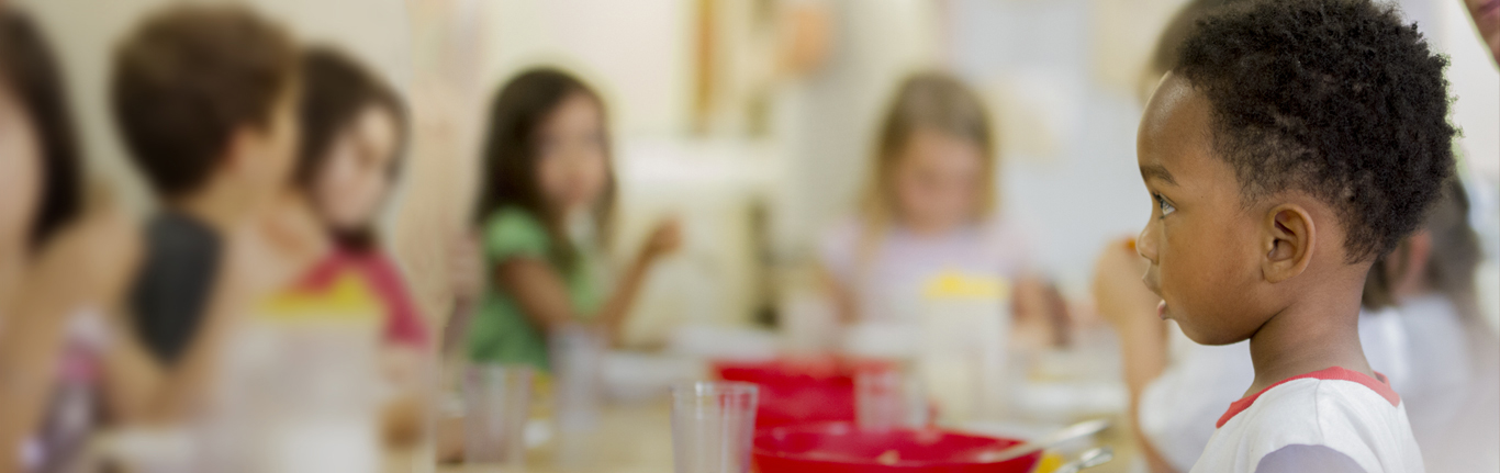 Lunch time for children at the Center for Early Childhood Education. 