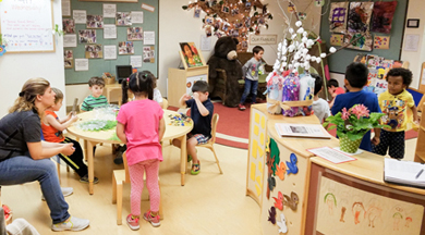 Early Childhood Education students at play. 