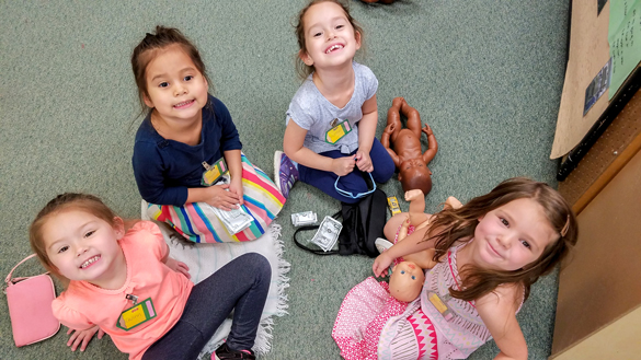 Children playing at Canyon Country Center.  