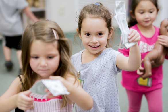 Children learning through playtime at Center for Early Childhood Education. 