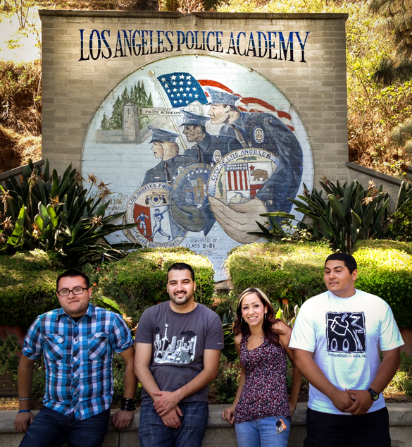 Students at LAPD Academy