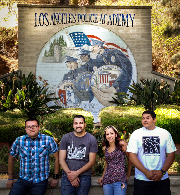 Students at LAPD Academy