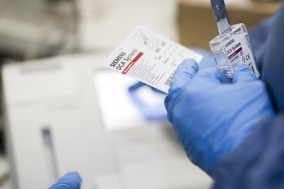 Medical Laboratory Technician students in lab.  