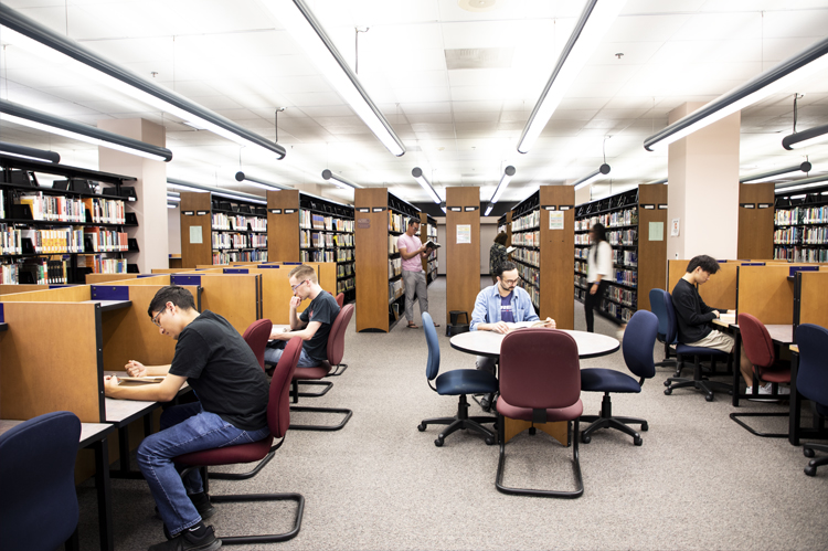 Library books and readers