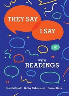 They Say, I Say 4th edition