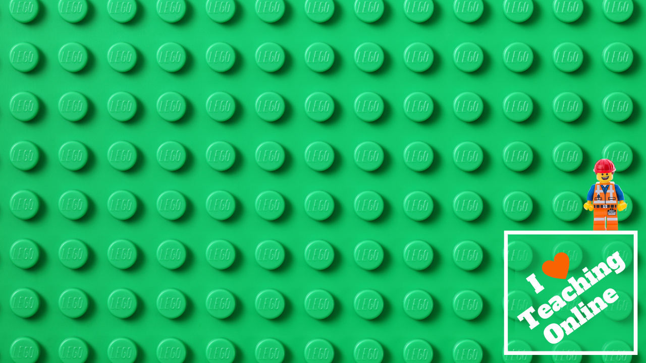 Zoom Background - green lego